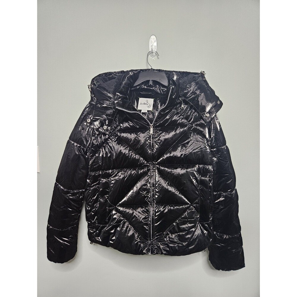 Sam Edelman Faux Shearling Lined Hood Crop Puffer Jacket